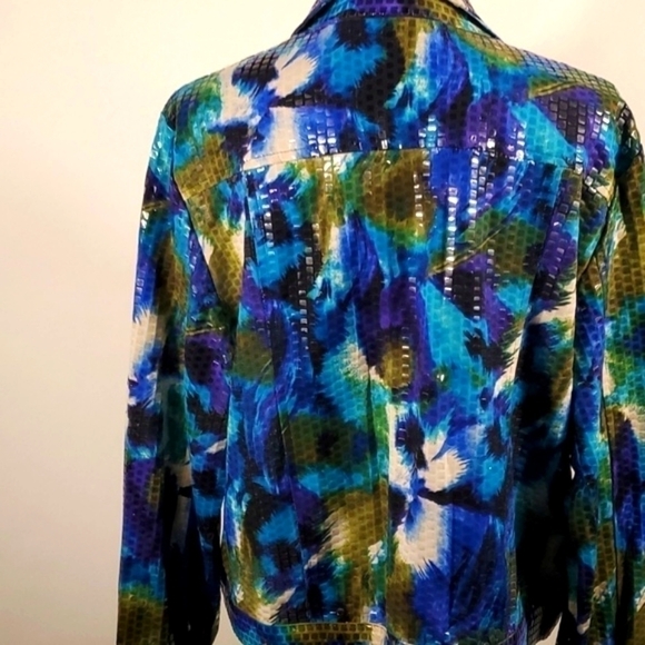 Notations multicolor Jacket Shiny Size Large - Picture 6 of 16